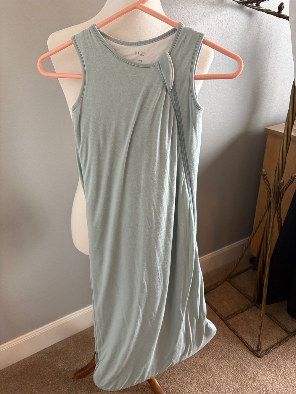 Kyte BABY Sleeveless Mint Sleep Sack in Pale Green